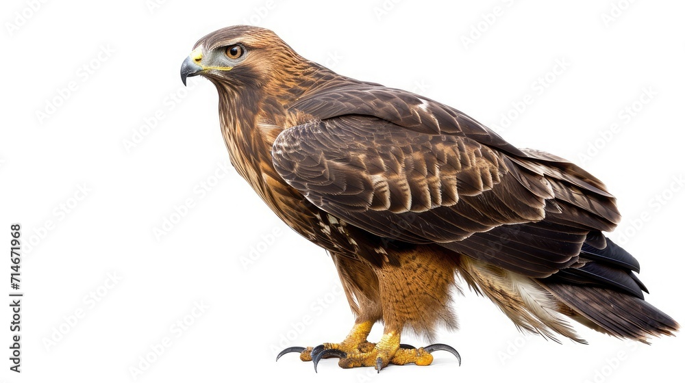 hawk on isolated white background. hawk on isolated white background.