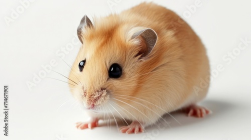 hamster on isolated white background.
