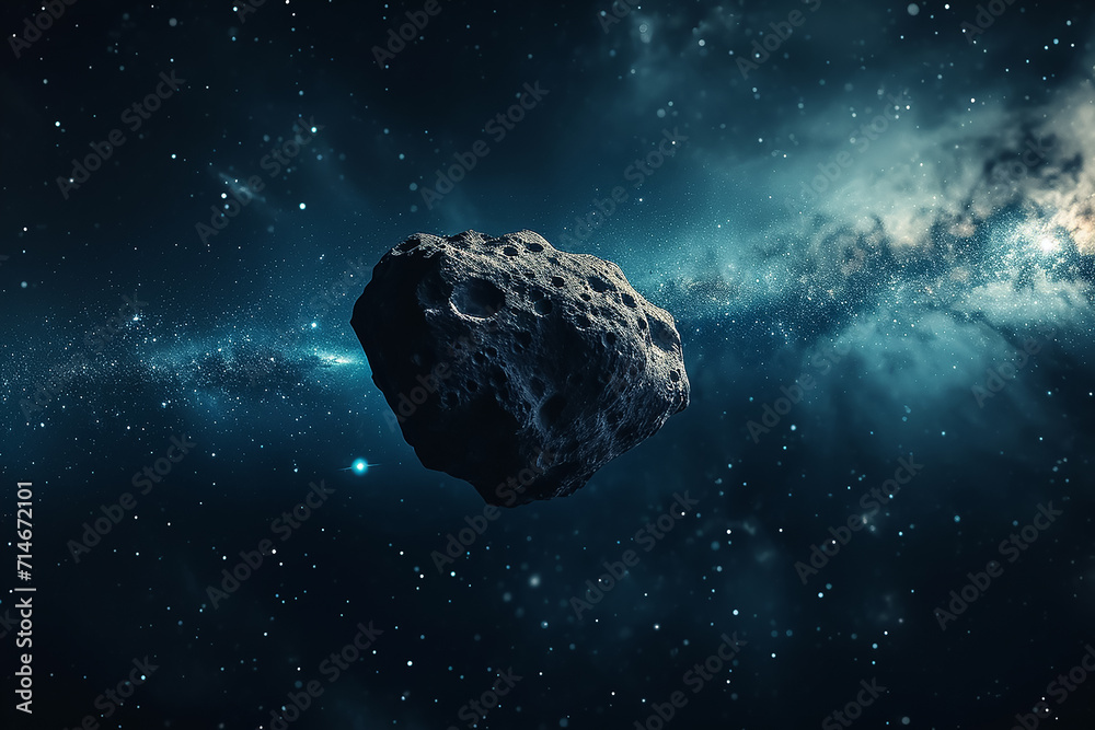 Asteroid in the space Asteroid in the space