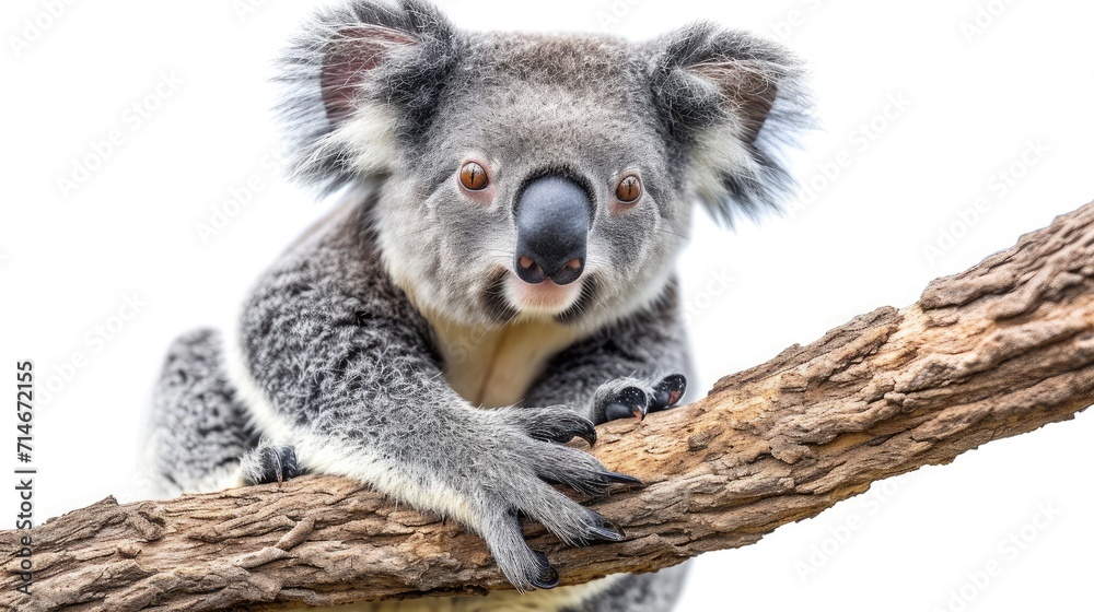 koala on isolated white background. koala on isolated white background.