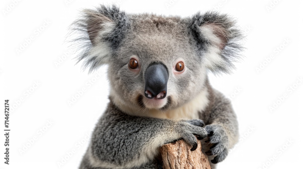 koala on isolated white background. koala on isolated white background.