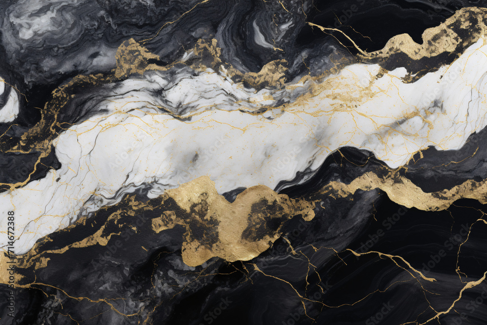 Marmor Struktur Hintergrund in weiß, gold und schwarz