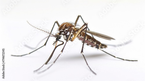 mosquito on isolated white background. photo