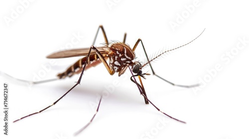 mosquito on isolated white background. © buraratn