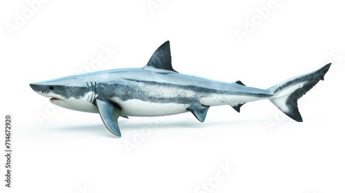 shark on isolated white background.