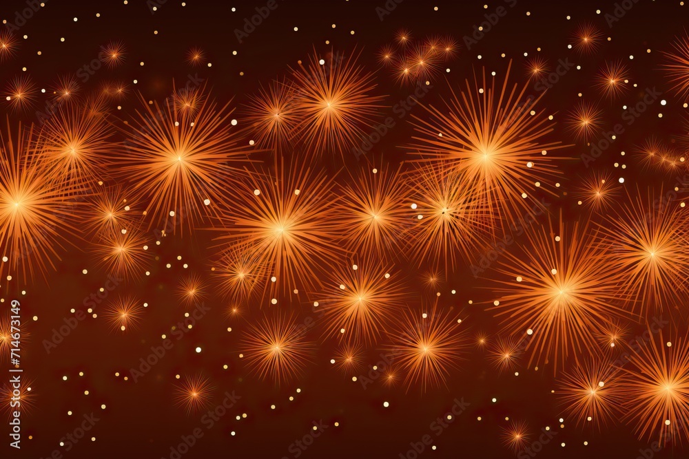 Fototapeta premium top view of firework explosion.