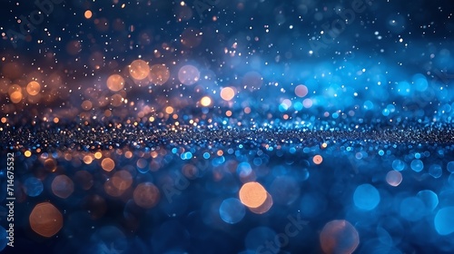 Abstract glitter lights background. de-focused : Generative AI photo