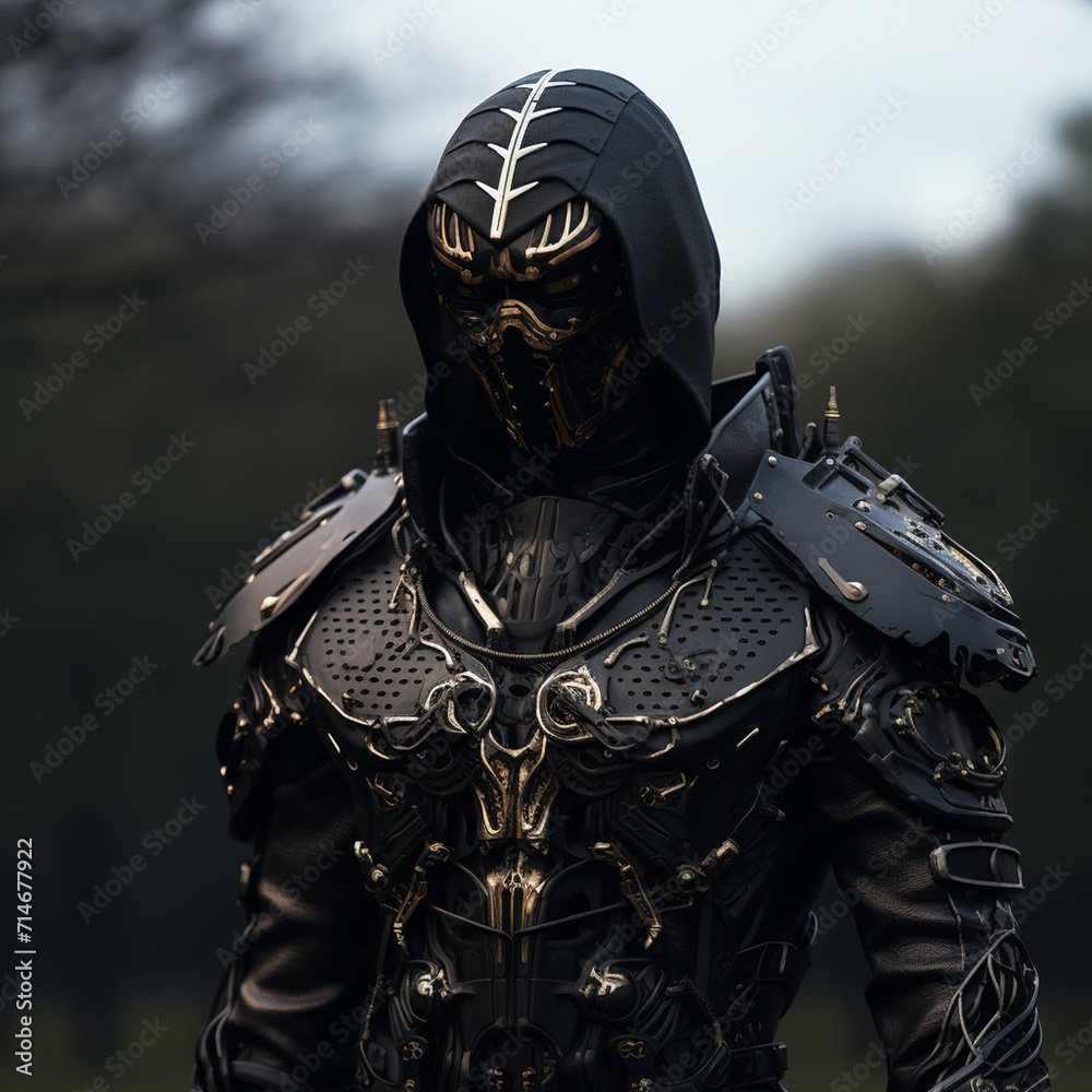 modern knight in costume created with Generative Ai modern knight in costume created with Generative Ai