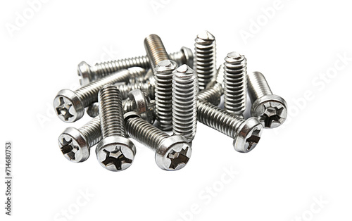 Drywall Screws, Orchestrating a Symphony of Swift and Secure Fastening on a White or Clear Surface PNG Transparent Background.