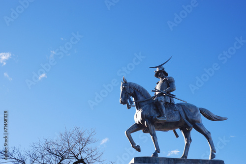 仙台城跡　伊達政宗公騎馬像　仙台城　青葉城