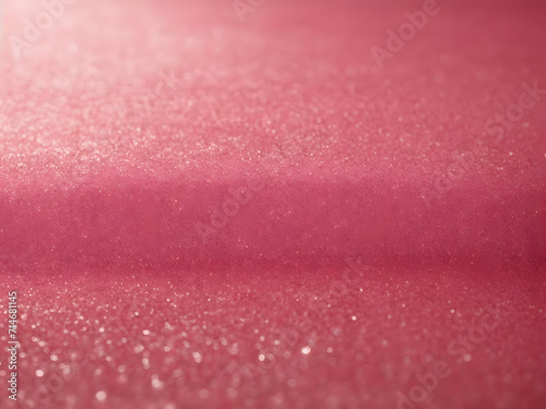 Background texture with glitter, pink color, liquid texture, lipsticks, glitter cosmetics, girly