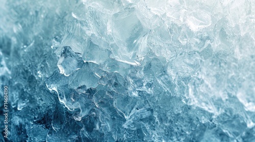 Ice texture cracks surface, abstract winter background