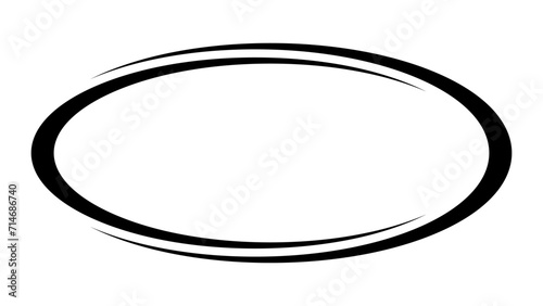 Oval swoosh, stroke curve lines price tag, scrawl underline oval