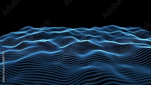Abstract Digital Wave Motion Background