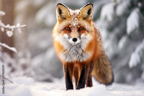 region fox in the snow © muhmmad