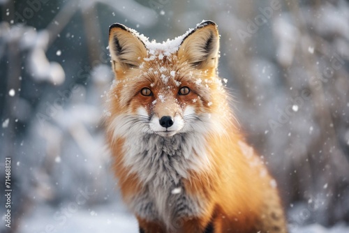 region fox in the snow © muhmmad