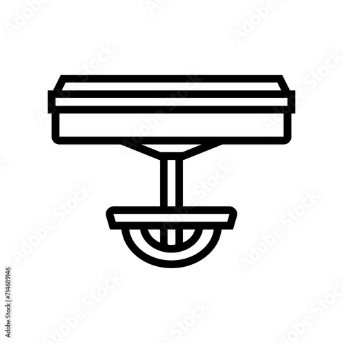 lapel pin jewelry fashion line icon vector. lapel pin jewelry fashion sign. isolated contour symbol black illustration photo