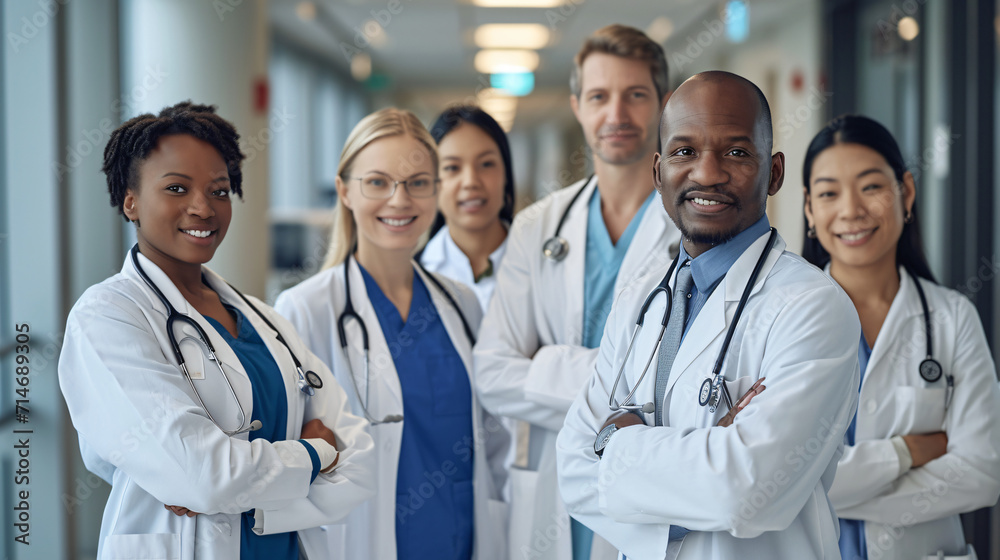 Team of Expert Doctors Showcasing Diverse Skills in Medical Facility Team of Expert Doctors Showcasing Diverse Skills in Medical Facility