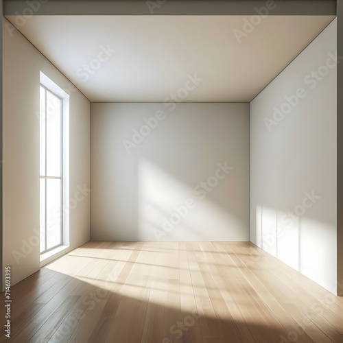 Empty minimalism interior room