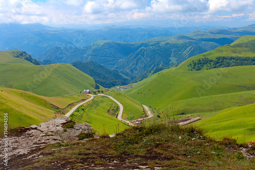 Shadzhatmaz mountain plateau in Kabardino-Balkarian Republic, Caucasus Mountains