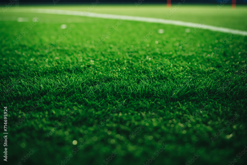 Fresh green grass for football sport, football field, soccer field, team sport texture