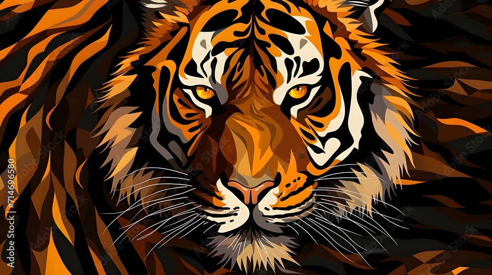 Generated Tiger Patterns: Unleashing AI Alchemy to Create Unique and Mesmerizing Patterns Inspired by the Majesty of Tigers