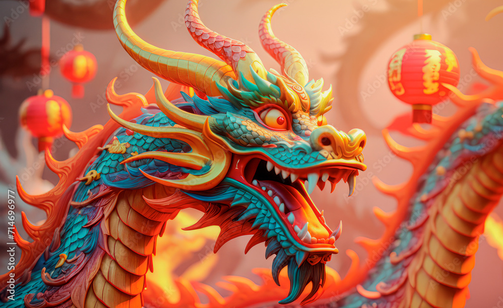 Beautiful fantasy dragon. Year of the Dragon according to the eastern horoscope Beautiful fantasy dragon. Year of the Dragon according to the eastern horoscope
