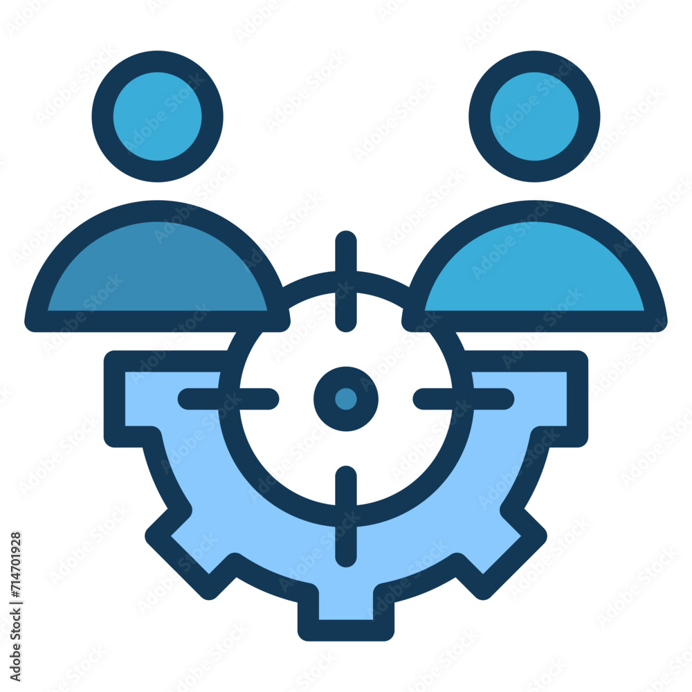 Employee Blue Colour Icon Employee Blue Colour Icon