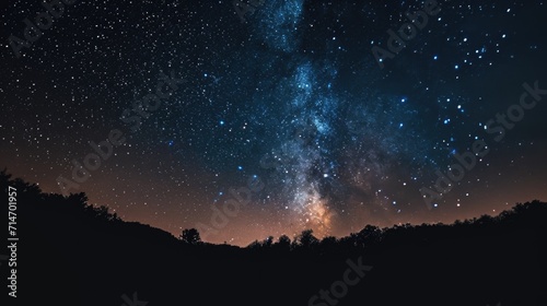Huge starry night sky