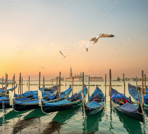 Gondolas and San Giorgio Island