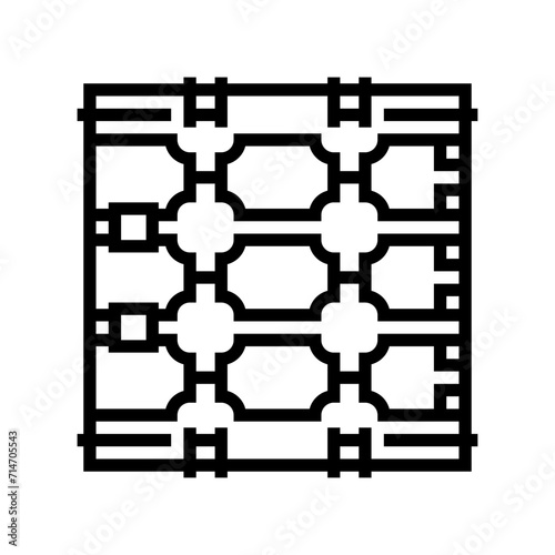 photonics quantum technology line icon vector. photonics quantum technology sign. isolated contour symbol black illustration