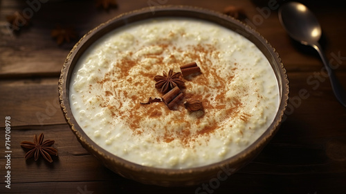 Sweet and creamy rice pudding, a traditional dessert served during Ramadan to satisfy your sweet tooth