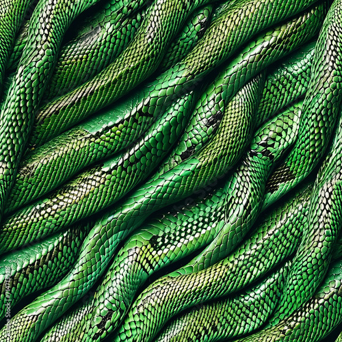 Seamless snake pattern - Seamless tile photo