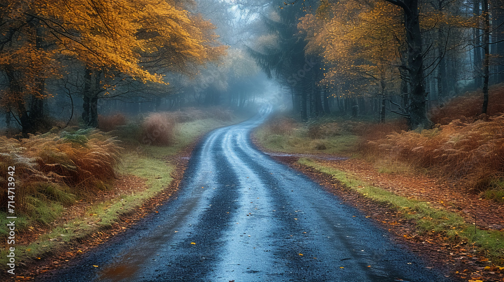 Fototapeta premium beautiful breathtaking landscape photography with serene nature view for 16:9 widescreen wallpapers