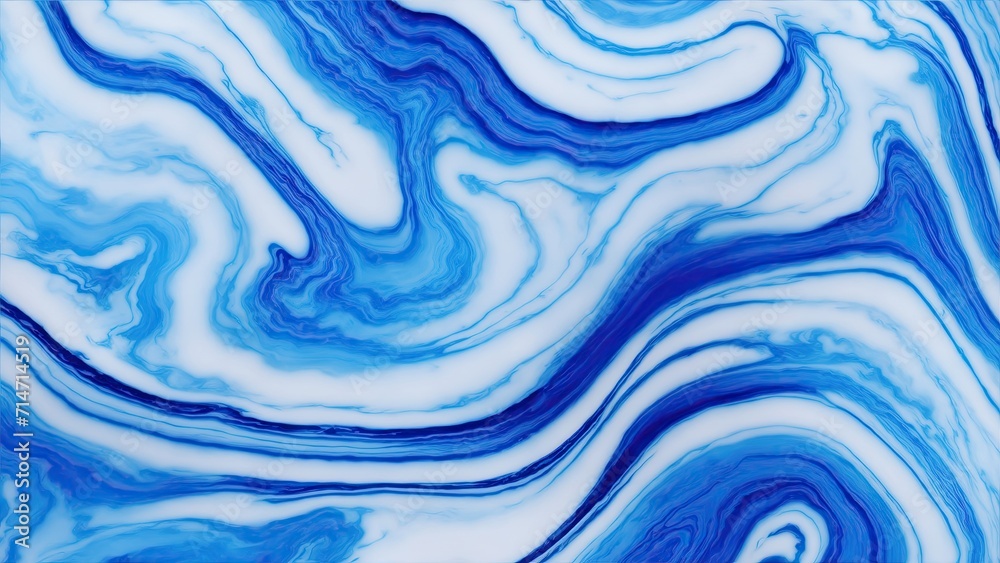 Blue and White marble pattern texture abstract background