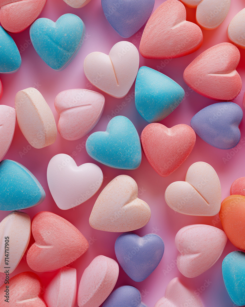 Fototapeta premium heart shaped candies