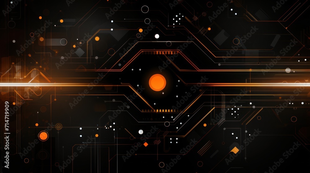 Obraz premium Abstract background with texture lines and shapes for high tech theme.