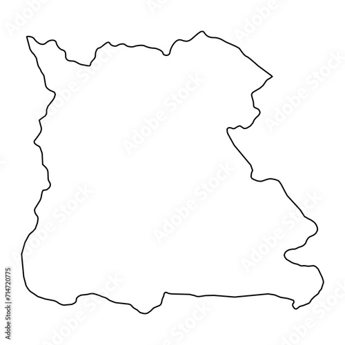 Naypyidaw Union Territory map, administrative division of Myanmar. Vector illustration.