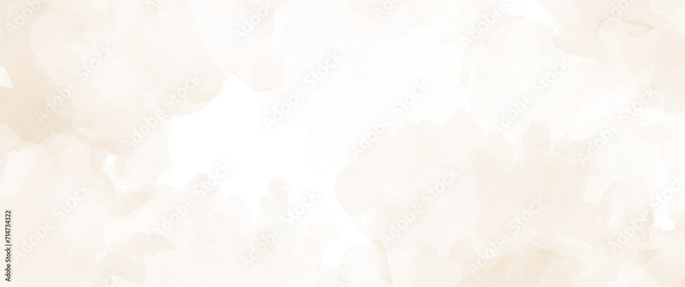 Vector watercolor texture. Hand drawn beige abstract vector illustration for background. Template for design. Vintage grunge surface. Empty blank.