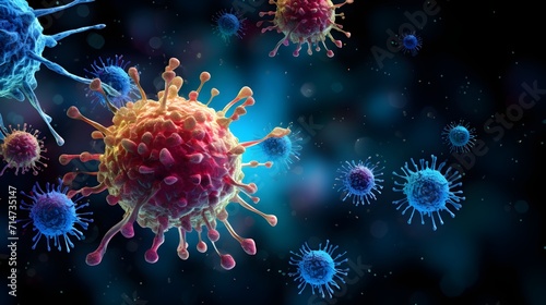Artistry in Defense: Crafting an Evocative Representation of the Human Immune Response to Pathogens, Unveiling the Intricate Dance of Immunity © Epic graphy