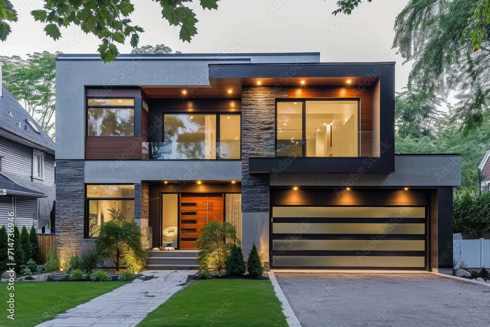a beautiful residential luxury stylish modern house architecture