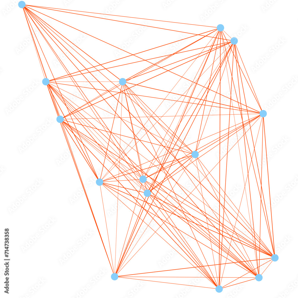 An abstract cut out transparent node network futuristic design element An abstract cut out transparent node network futuristic design element