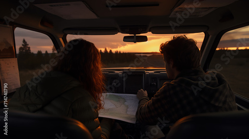 Wanderlust Journey: Couple Embarking on an Exciting Camper Adventure