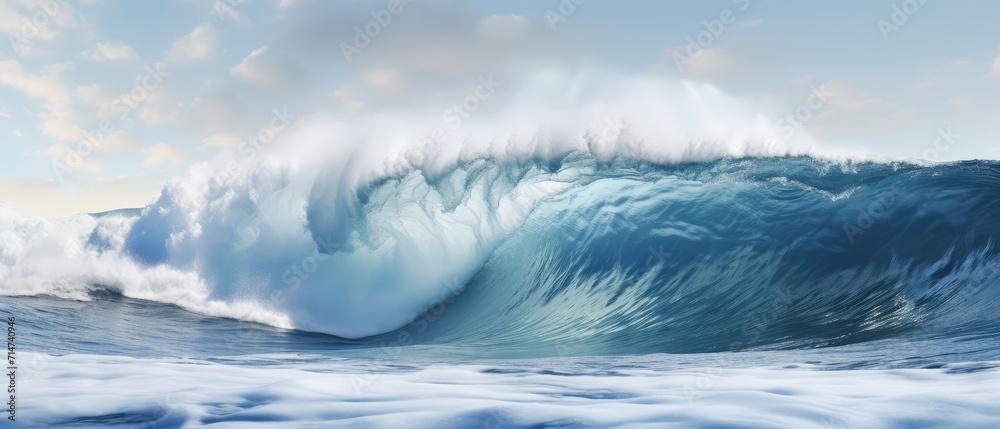 Majestic Wave Forming in Vast, Untamed Ocean Waters Majestic Wave Forming in Vast, Untamed Ocean Waters