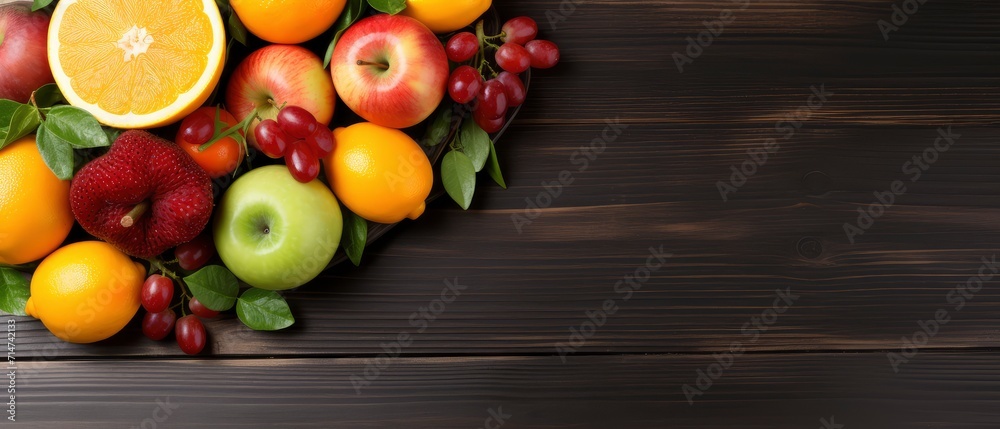 Heart Made of Fruits and Vegetables Heart Made of Fruits and Vegetables