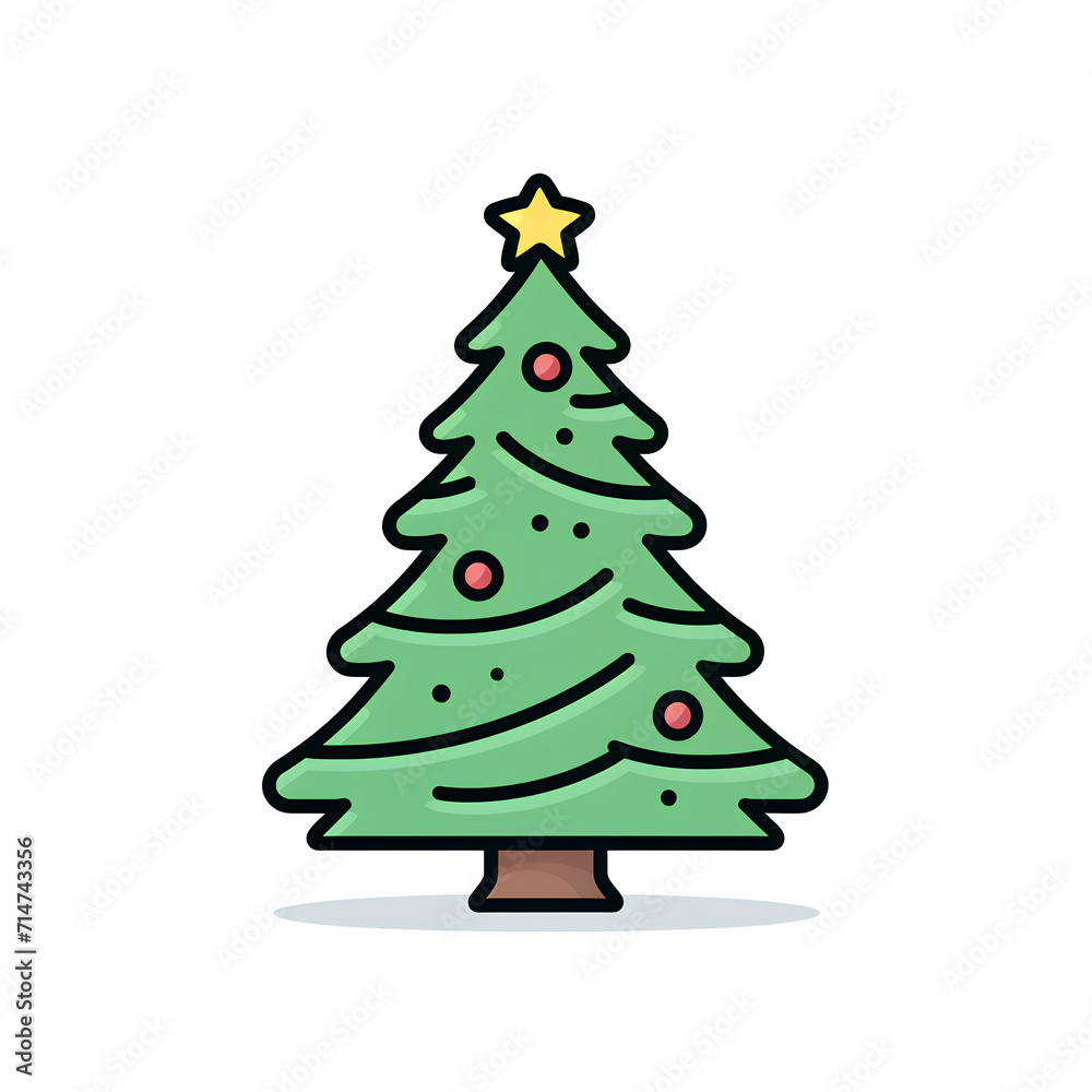 Fototapeta premium Pine tree - Christmas