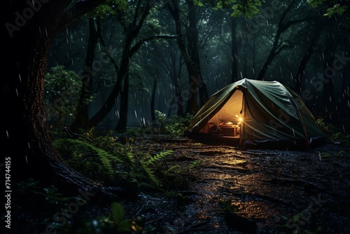 tent in the forest © Shami