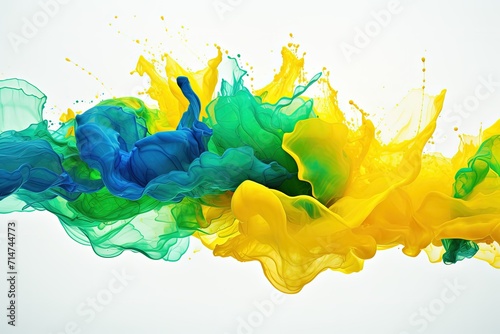 abstract watercolor background. Colored, multicolored splashes of paint. An explosion of ink in different colors.