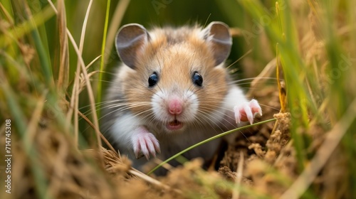 hamster in a garden photo