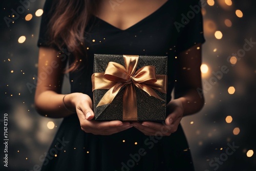 woman with gift
